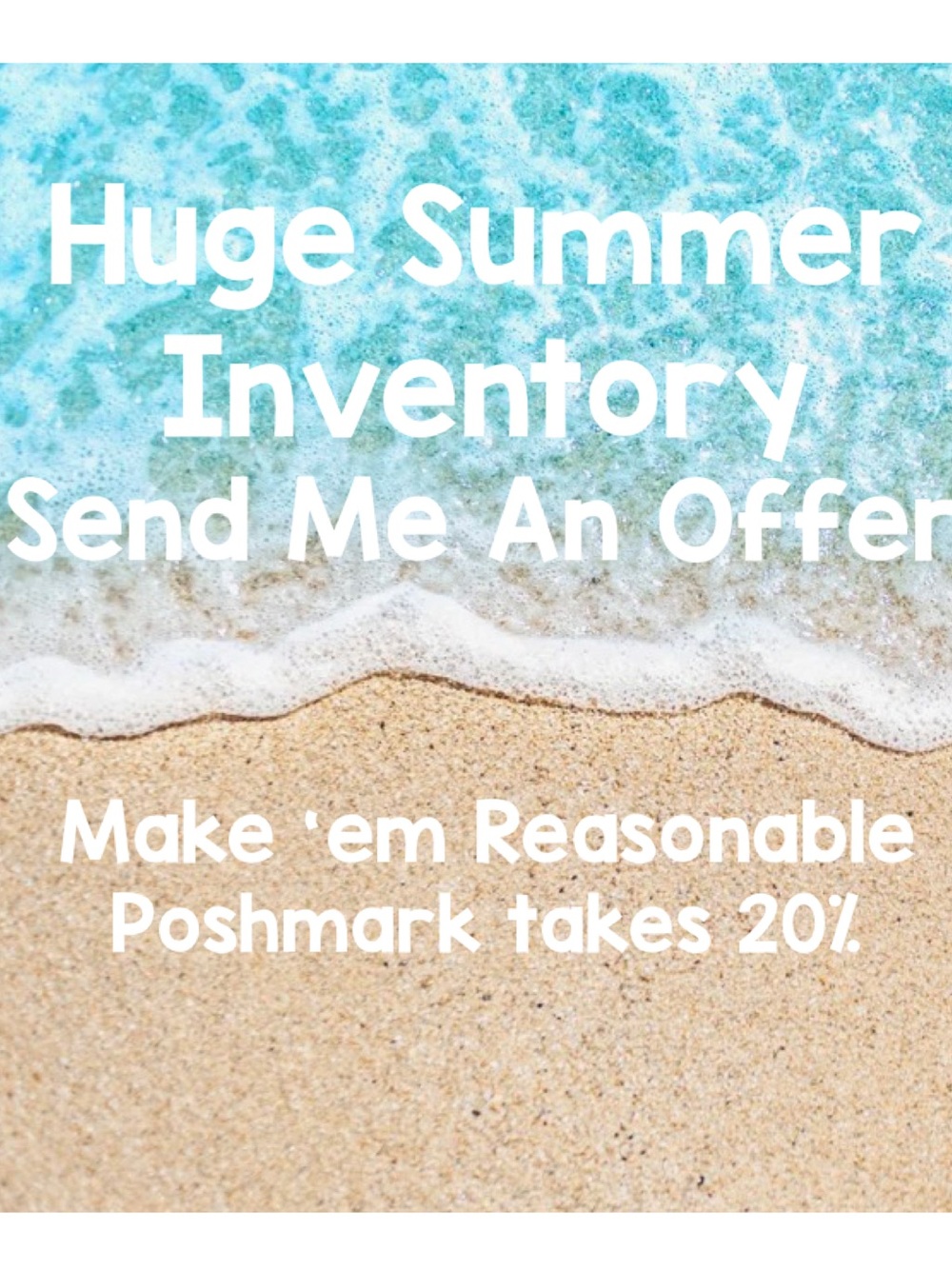 I ❤️offers-make em’ reasonable because posh takes 20%🌻